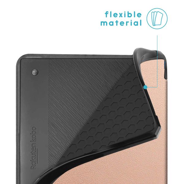 imoshion Étui de liseuse portefeuille Pliable Kobo Elipsa 2E - Rose Doré