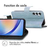 imoshion Étui de télephone portefeuille Samsung Galaxy A35 - Bleu clair