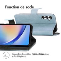 imoshion Étui de téléphone portefeuille Luxe Samsung Galaxy A35 - Bleu clair