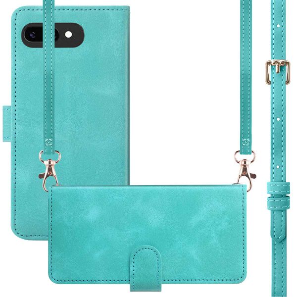 imoshion Etui de téléphone portefeuille avec cordon Google Pixel 9A - Turquoise