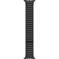 Apple Bracelet Leather Link Apple Watch Series 1 t/m 9 / SE (38/40/41 mm) | Series 10 / 11 (42 mm) - Taille S/M - Noir