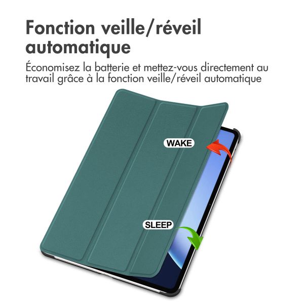imoshion Coque tablette Trifold OnePlus Pad 2 Pro / Pad 3 - Vert foncé