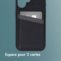 imoshion Coque arrière avec porte-cartes et support Apple iPhone 16 - Noir