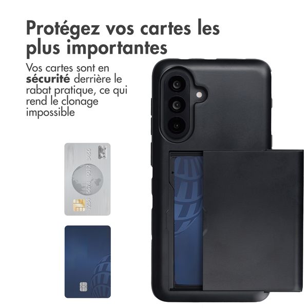 imoshion Coque arrière avec porte-cartes Samsung Galaxy A37 (5G) - Noir