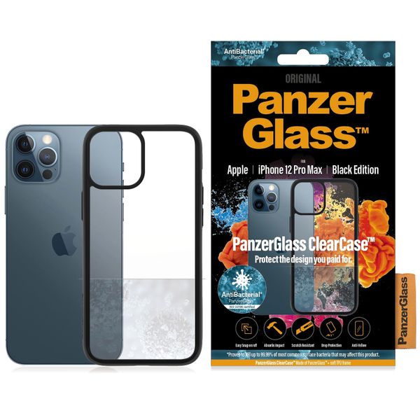 PanzerGlass ClearCase AntiBacterial iPhone 12 Pro Max - Noir