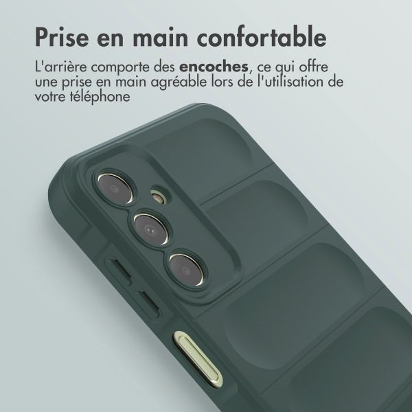 imoshion Coque arrière EasyGrip Samsung Galaxy A15 (5G/4G) - Vert foncé