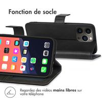 imoshion Étui de téléphone portefeuille Luxe Apple iPhone 13 Pro - le noir