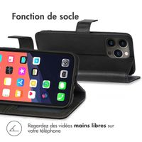 imoshion Étui de téléphone portefeuille Luxe iPhone 13 Pro - le noir