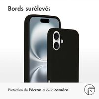 Accezz Coque Liquid Silicone avec MagSafe Apple iPhone 16 Plus - Noir