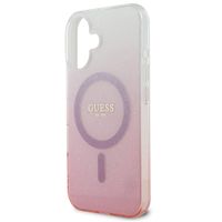 Guess Coque MagSafe IML Glitter Gradient Apple iPhone 16 - Pink