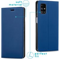 imoshion Étui de téléphone Slim Folio Samsung Galaxy M31s -Bleu foncé