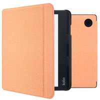 imoshion Étui de liseuse portefeuille Canvas Sleepcover avec support Kobo Sage / Tolino Epos 3 - Peach