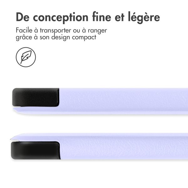 imoshion Coque tablette Trifold Apple iPad 11 (2025) 11 pouces / iPad 10 (2022) 10.9 pouces - Lila