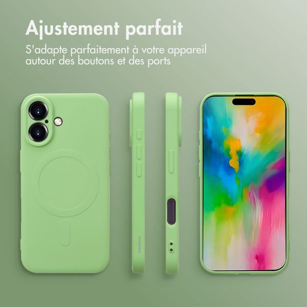 imoshion Coque Couleur avec MagSafe iPhone 16 - Vert