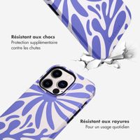 Selencia Coque arrière Vivid Tough iPhone 14 Pro - Modern Bloom Sapphire Blue