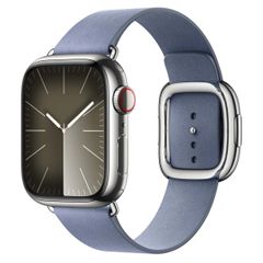 Apple Modern Buckle FineWoven Apple Watch Series 1 t/m 9 / SE (38/40/41 mm) | Series 10 / 11 (42 mm) - Taille S - Lavender Blue