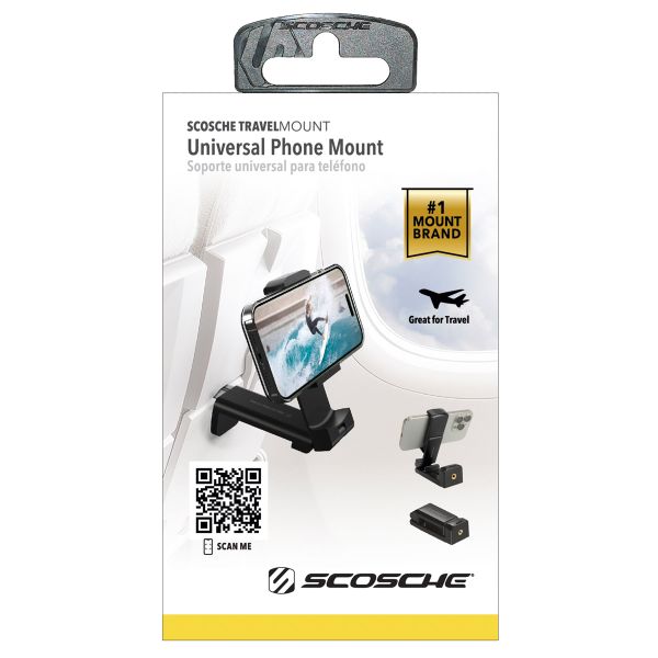 Scosche Travel Mount - Support téléphone – Réglable – À pince – Noir