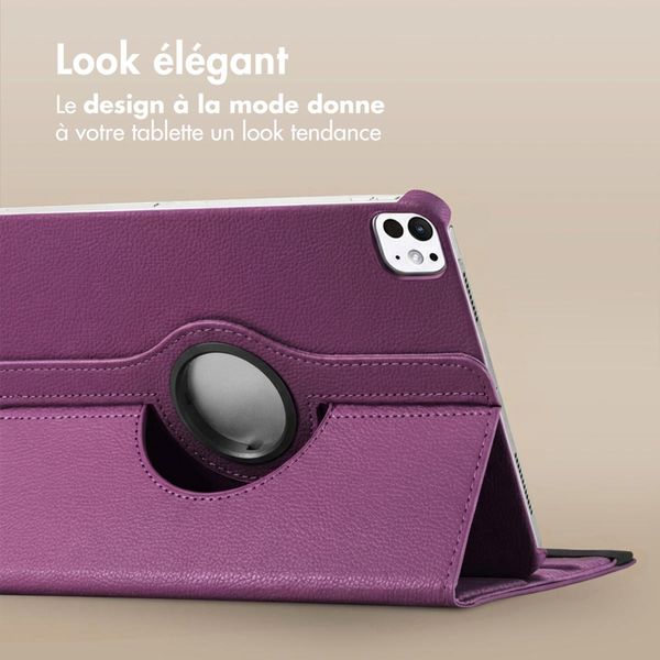 imoshion Coque tablette rotatif à 360° Apple iPad Pro 11 (2020/2021/2022) - Violet