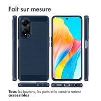 imoshion Coque Brushed Oppo A98 - Bleu foncé