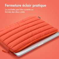 imoshion Pochette ordinateur Puffer 15-16 pouces - Apricot Crush Orange