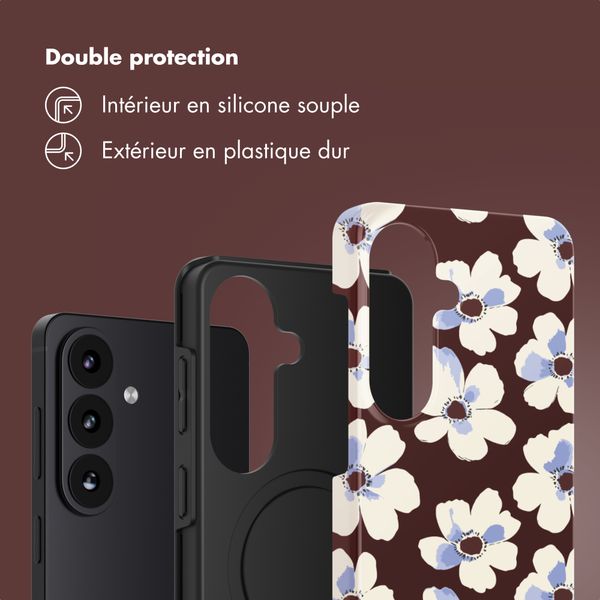 Selencia Coque arrière Vivid Samsung Galaxy S26 - Choco Flower Pop