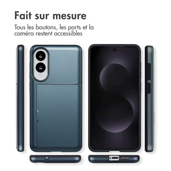 imoshion Coque arrière avec porte-cartes Samsung Galaxy S25 Edge - Bleu foncé
