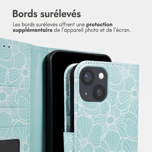 imoshion Étui de télephone portefeuille Design Apple iPhone 14 - Botanica