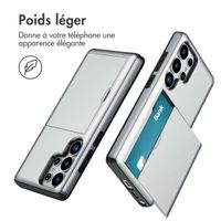 imoshion Coque arrière avec porte-cartes Samsung Galaxy S25 Ultra - Gris