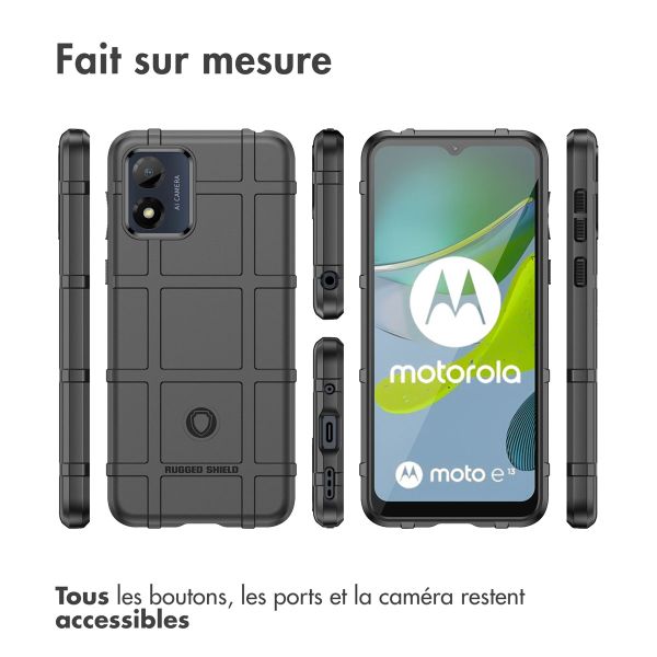 imoshion Coque Rugged Shield Motorola Moto E13 - Noir
