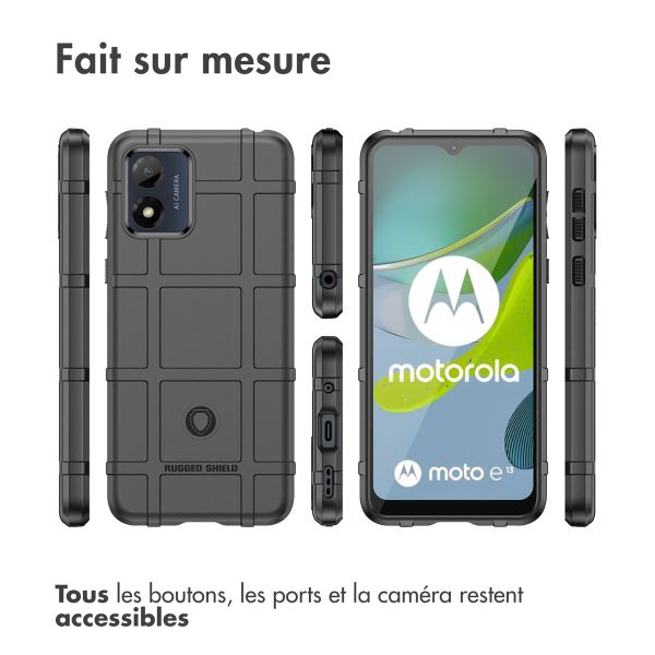 imoshion Coque Arrière Rugged Shield Motorola Moto E13 - Noir