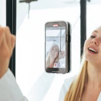 Selencia Support de téléphone à ventouses MagSafe - Taupe