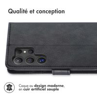 imoshion Étui de téléphone portefeuille Luxe Samsung Galaxy S24 Ultra - Noir