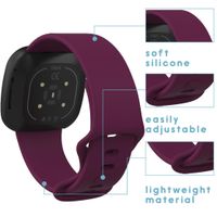 imoshion Bracelet silicone le Fitbit Versa 4 / 3 / Sense (2) - Rouge foncé