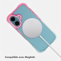 Selencia Coque arrière MagSafe Gradient Apple iPhone 16 - Rose / Bleu