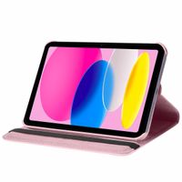 imoshion Coque tablette rotatif à 360° iPad 10 (2022) 10.9 pouces - Rose