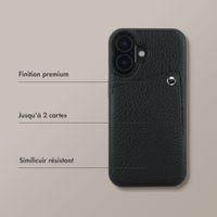 Selencia Coque Riva avec porte-cartes Apple iPhone 17 - Noir