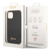 Guess Coque Glitter Flakes Apple iPhone 14 - Noir
