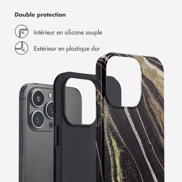 Selencia Coque arrière Vivid Tough iPhone 13 Pro - Chic Marble