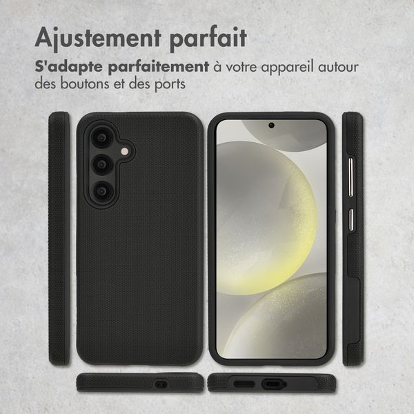 Accezz Coque Tough avec MagSafe Samsung Galaxy S24 - Noir