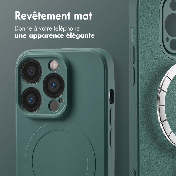 imoshion Coque Couleur avec MagSafe iPhone 14 Pro Max - Vert foncé