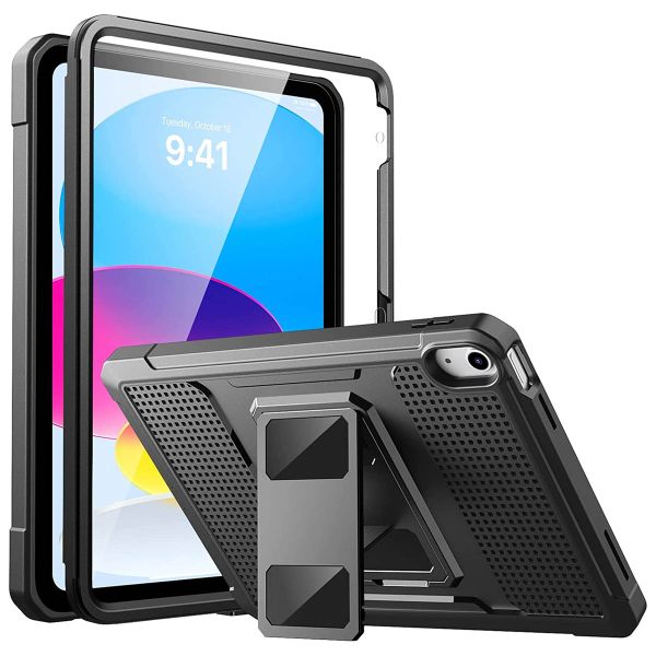 Accezz Coque Rugged Back Apple iPad 11 (2025) 11 pouces A16 / iPad 10 (2022) 10.9 pouces - Noir