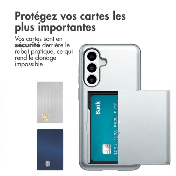 imoshion Coque arrière avec porte-cartes Samsung Galaxy A36 / A56 - Gris