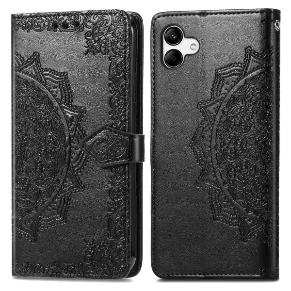 imoshion Etui de téléphone portefeuille Mandala Samsung Galaxy A04 - Noir