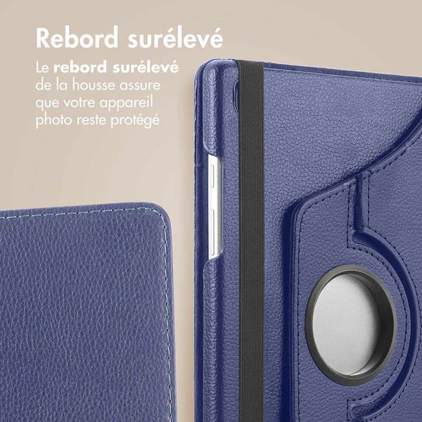 imoshion Coque tablette rotatif à 360° Samsung Galaxy Tab A8 - Bleu foncé