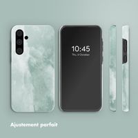 Selencia Coque arrière Vivid Samsung Galaxy A55 - Marble Grayed Jade