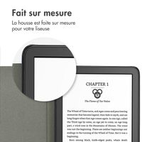 imoshion Étui de liseuse portefeuille Canvas Sleepcover Amazon Kindle (2024) / Amazon Kindle (2022) 11th gen - Violet