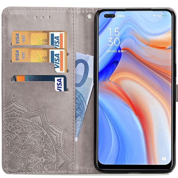 imoshion Etui de télephone Mandala Oppo Reno4 5G - Gris