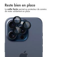 imoshion Lot de 2 protections d'objectif de caméra Apple iPhone 15 Pro / 15 Pro Max - Blue Titanium