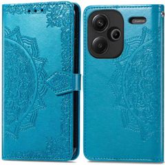 imoshion Etui de téléphone portefeuille Mandala Xiaomi Redmi Note 13 Pro Plus (5G) - Turquoise