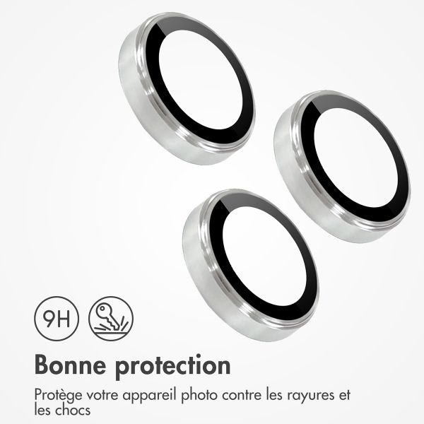 imoshion ﻿Lot de 2 protections d'objectif de caméra Apple iPhone 14 Pro / 14 Pro Max - Argent